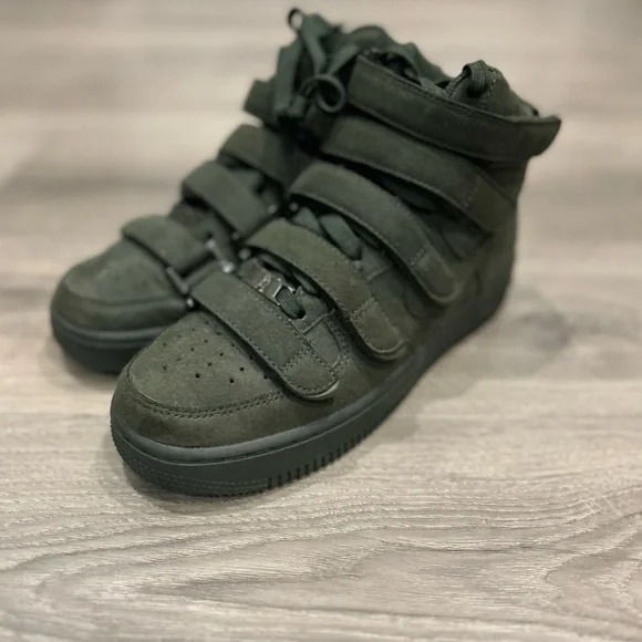 โฅ๐ก๐๐๐: Billie Eilish Air Force 1 High Top โ07 Sequoia Sneakers w Velcro Straps - Picture 9 of 13